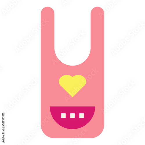 bib flat icon style