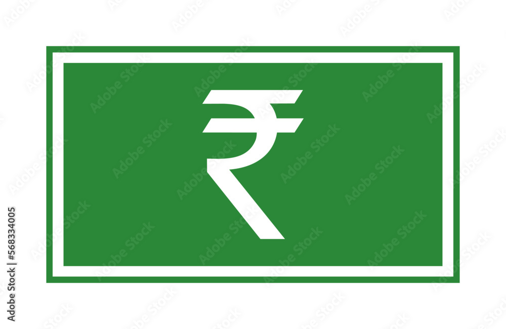 Rupee icon symbol currency money green cash. Rupee sign. Rupee icon symbol currency money green cash. Rupee sign.