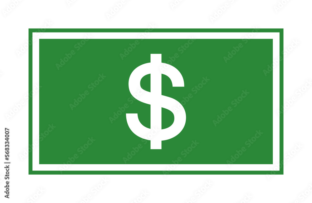 Dollar icon symbol currency money green cash. Dollar sign. Dollar icon symbol currency money green cash. Dollar sign.
