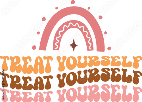 Treat yourself retro craft design.