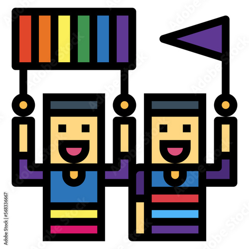 manifestation filled outline icon style