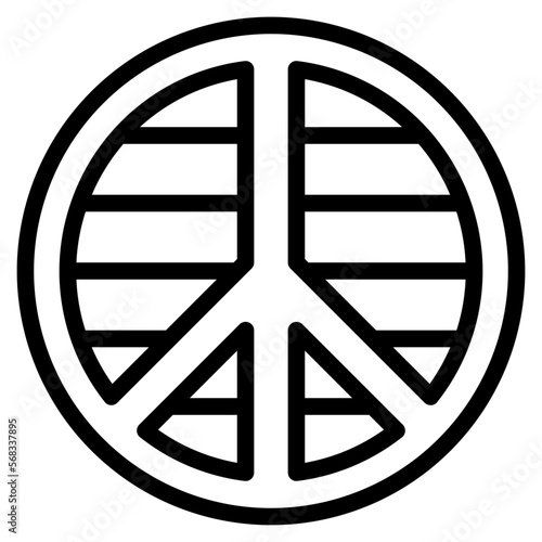 peace icon style