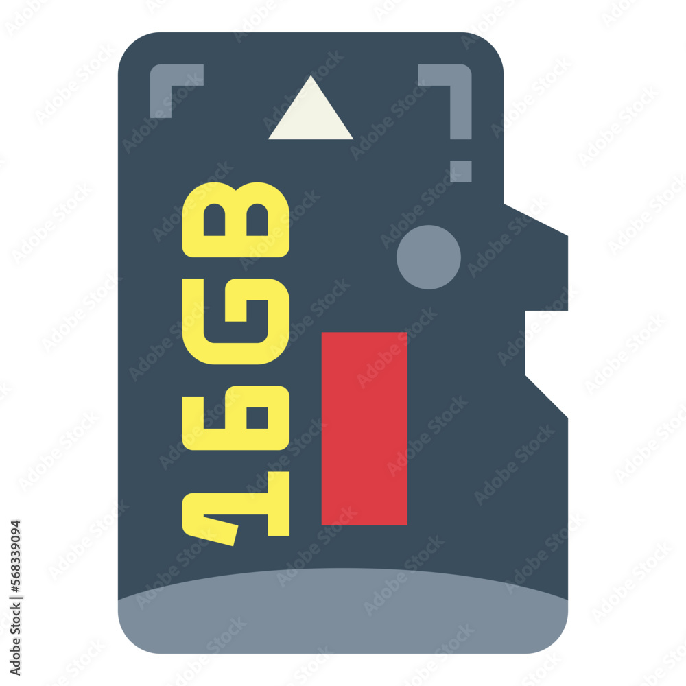 memory card flat icon style memory card flat icon style