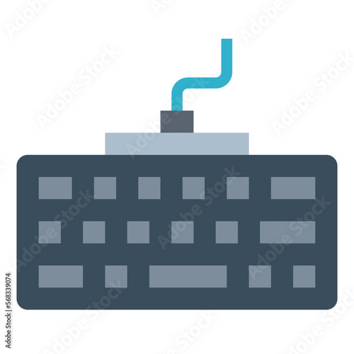 Wallpaper Mural keyboard flat icon style Torontodigital.ca
