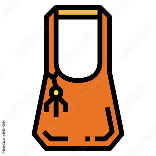 hobo bag filled outline icon style