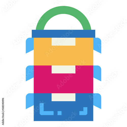 lunchbox flat icon style