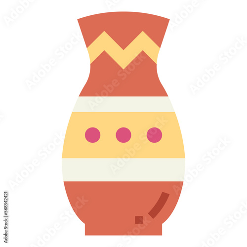 vase flat icon style