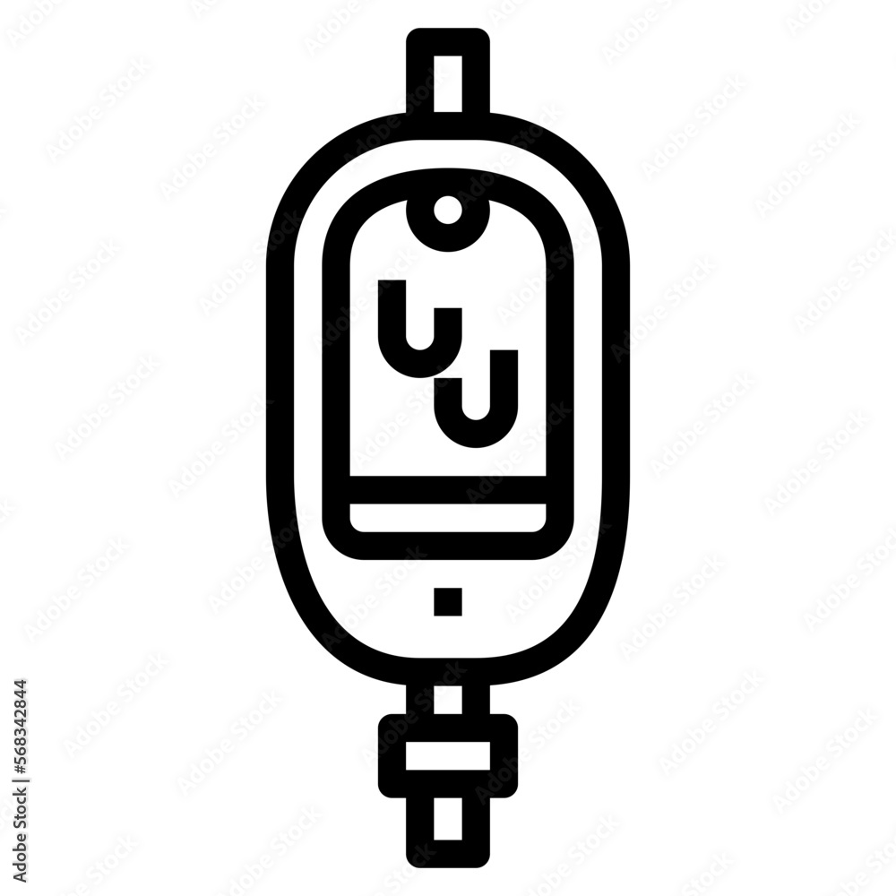 urinal line icon style urinal line icon style