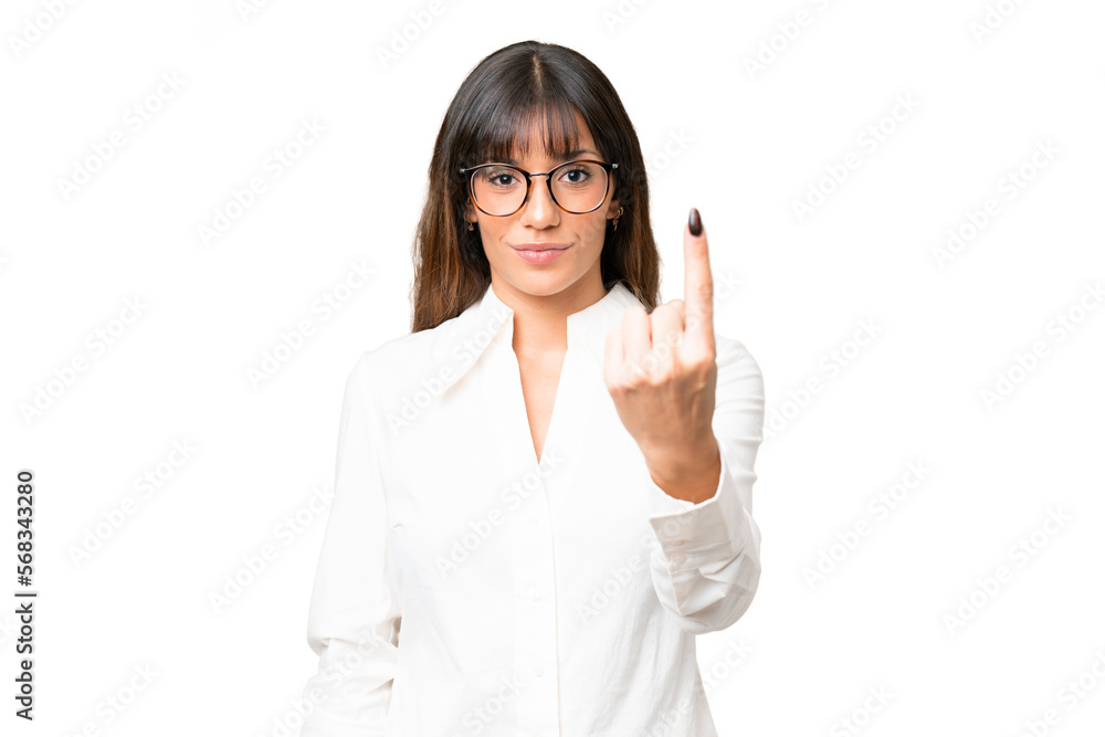 Young caucasian woman over isolated chroma key background doing coming gesture Young caucasian woman over isolated chroma key background doing coming gesture