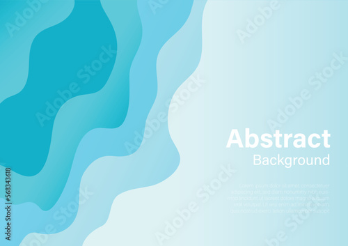 Abstract fluid gradient background, blue gradient color vector background illustration template for website, banner, poster, backdrop