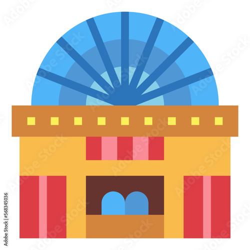 theater flat icon style