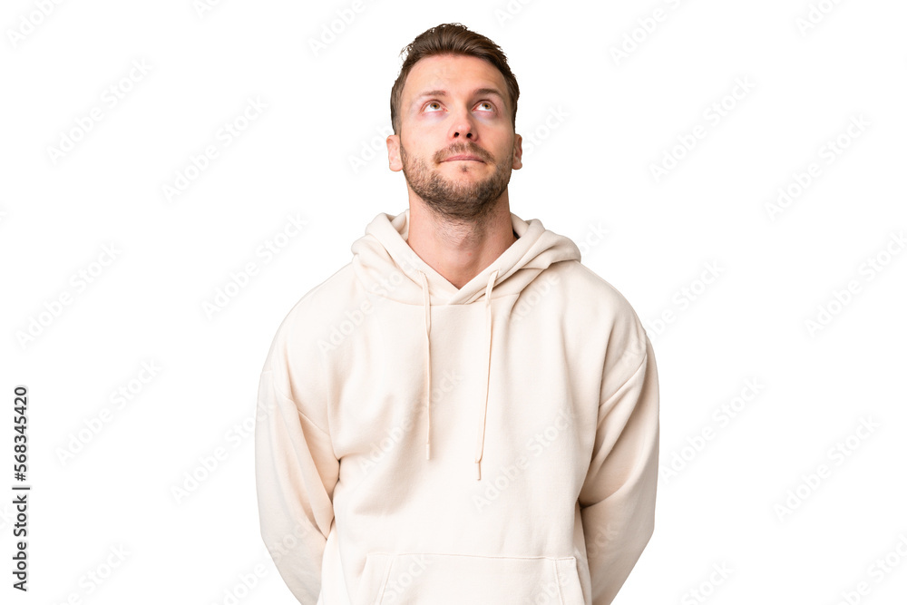 Man over isolated background Man over isolated background