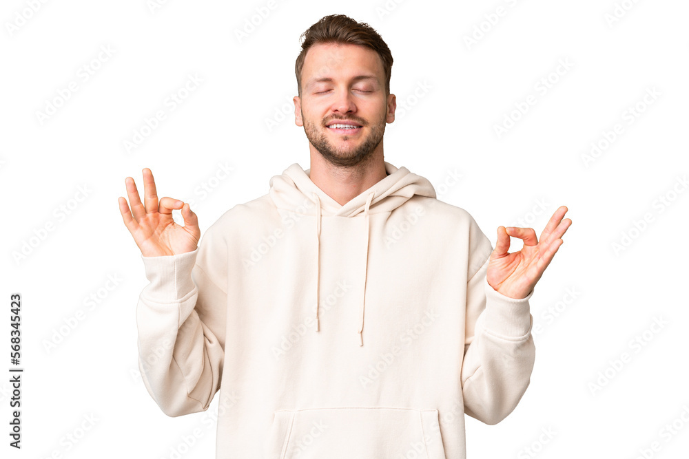 Man over isolated background Man over isolated background