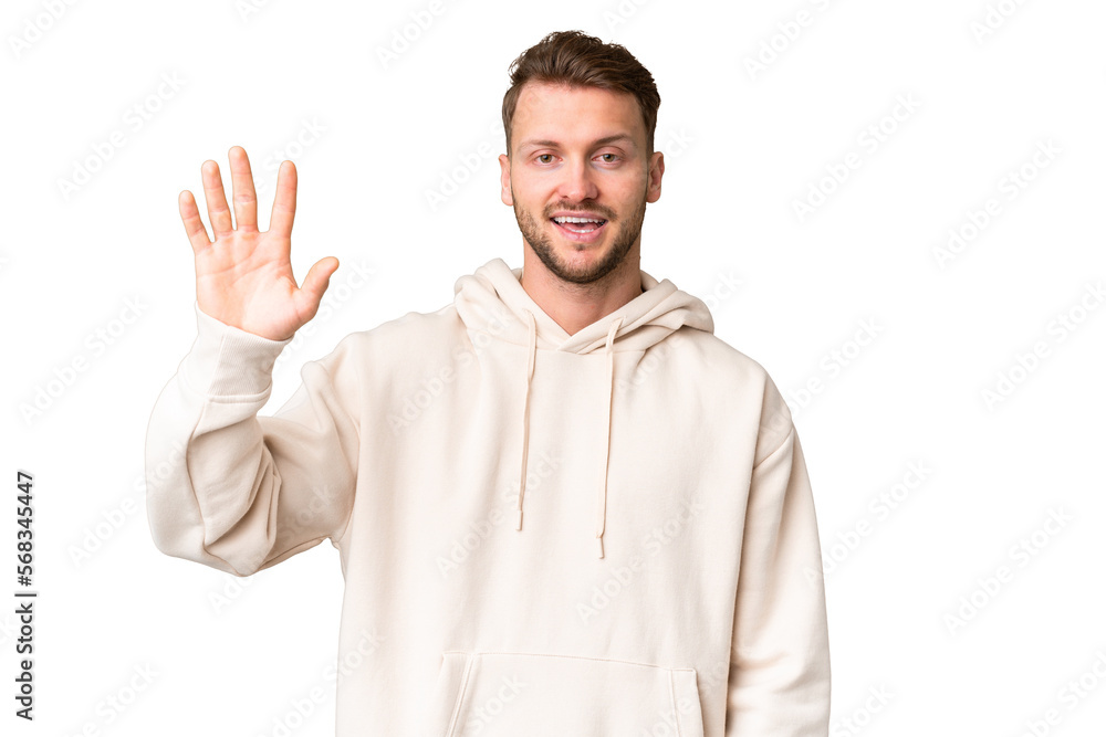 Man over isolated background Man over isolated background