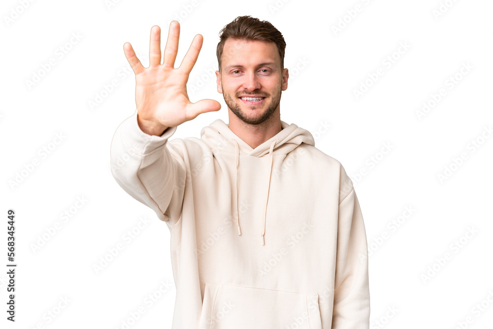 Man over isolated background Man over isolated background
