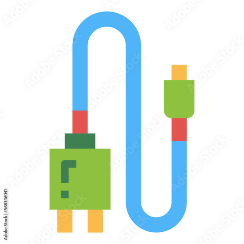charger flat icon style