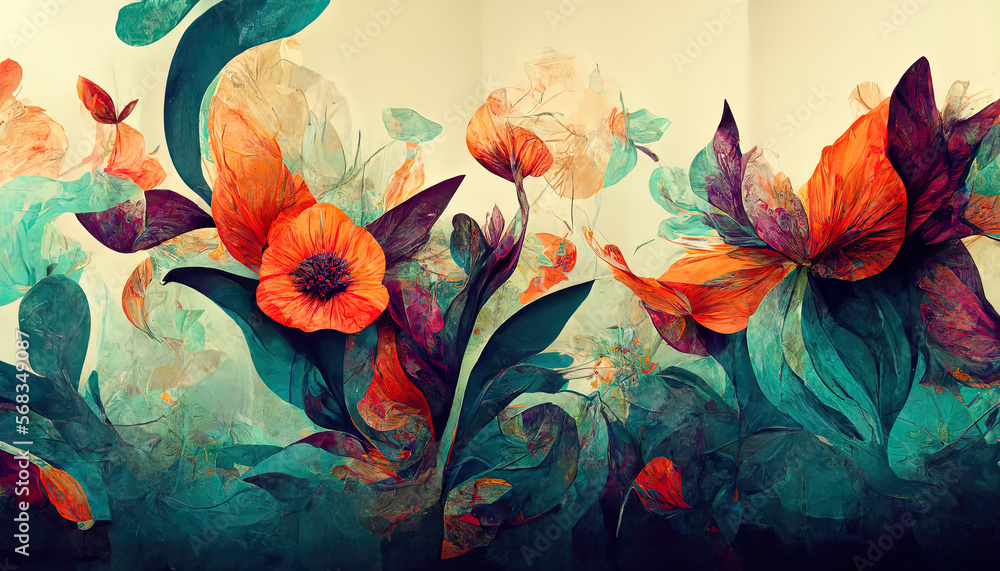 Awesome Abstract floral organic wallpaper background illustration19. Generative Ai Awesome Abstract floral organic wallpaper background illustration19. Generative Ai