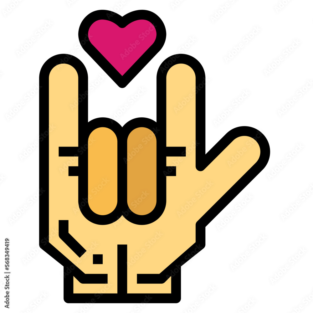 love filled outline icon style love filled outline icon style