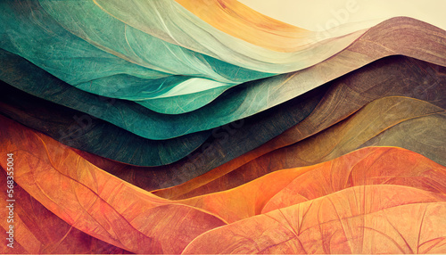 Very Organic abstract gradient wallpaper background header illustration. Generative Ai