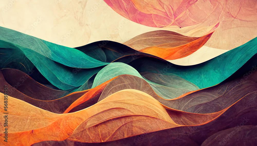 Most Organic abstract gradient wallpaper background header illustration. Generative Ai Most Organic abstract gradient wallpaper background header illustration. Generative Ai