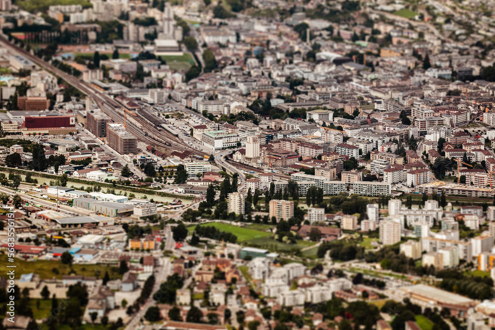 small big city, Sion in the swiss alps