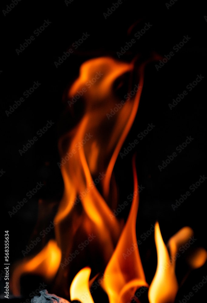 fire in the fireplace fire in the fireplace