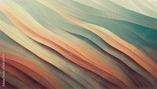 Exceptional Organic pastell lines as abstract wallpaper background header. Generative Ai