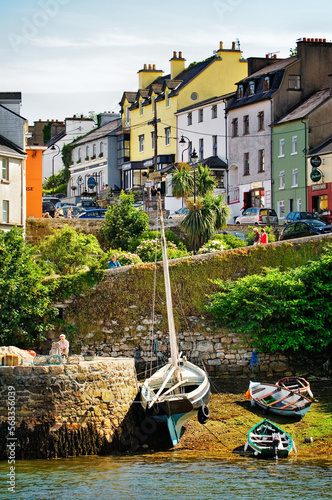 Connemara, County Galway. The picturesque fishing village of Roundstone on the west side of Bertraghboy Bay photo