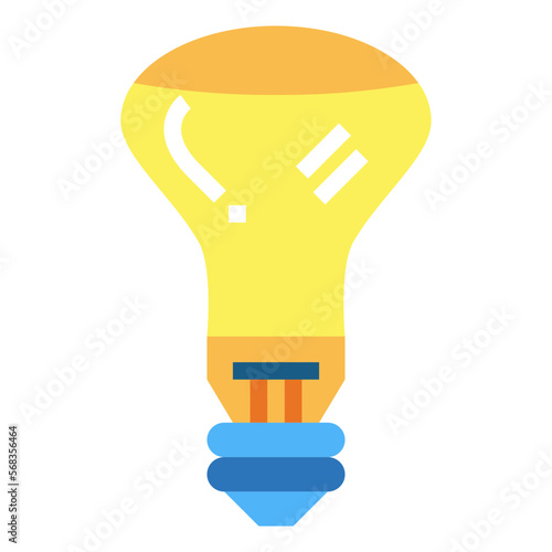 reflector flat icon style