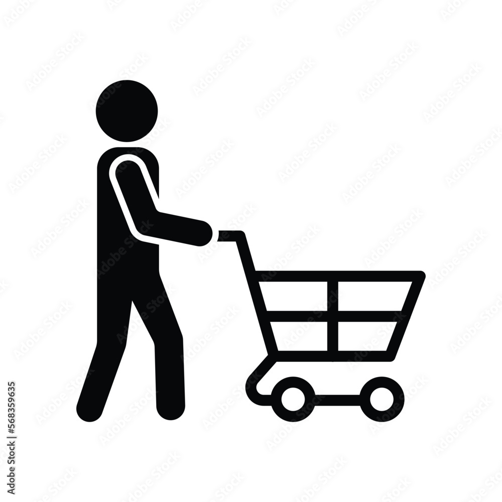 Trolley icon vector on trendy design Trolley icon vector on trendy design