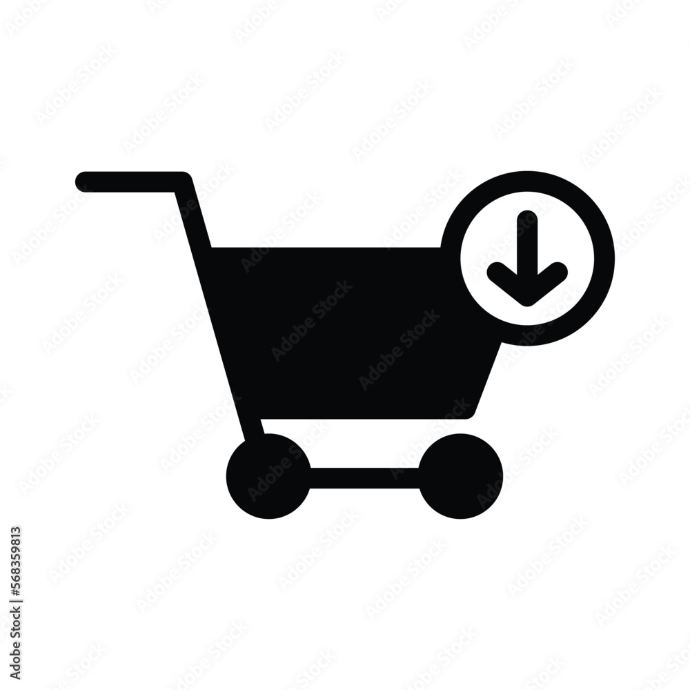 Trolley icon vector on trendy design Trolley icon vector on trendy design