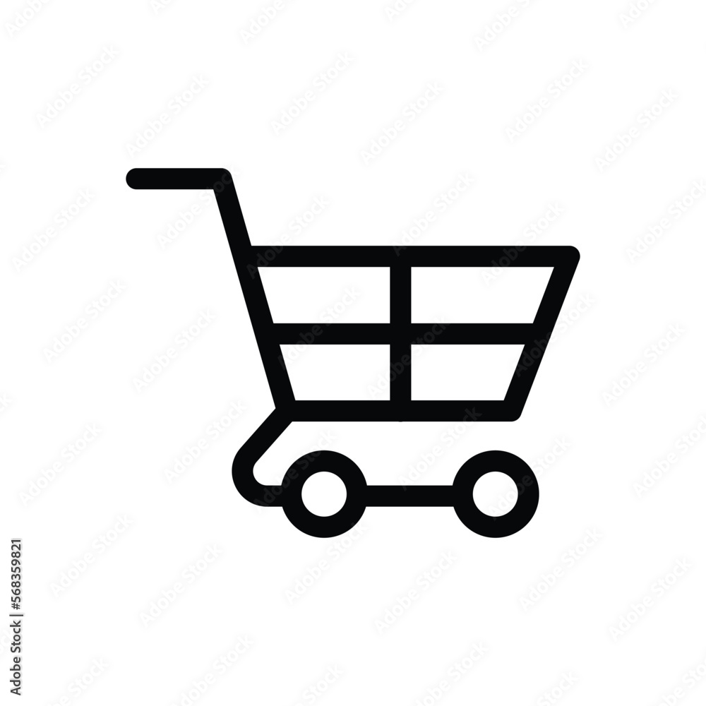 Trolley icon vector on trendy design Trolley icon vector on trendy design