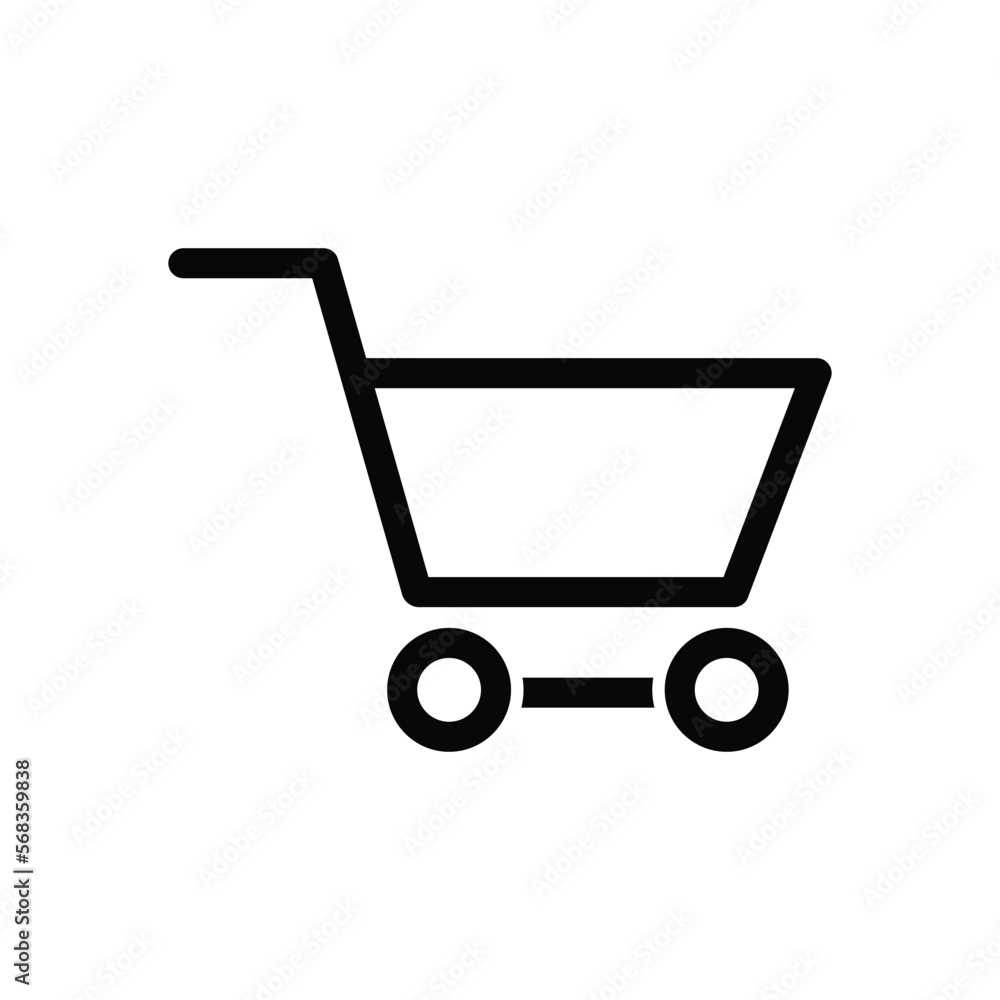 Trolley icon vector on trendy design Trolley icon vector on trendy design