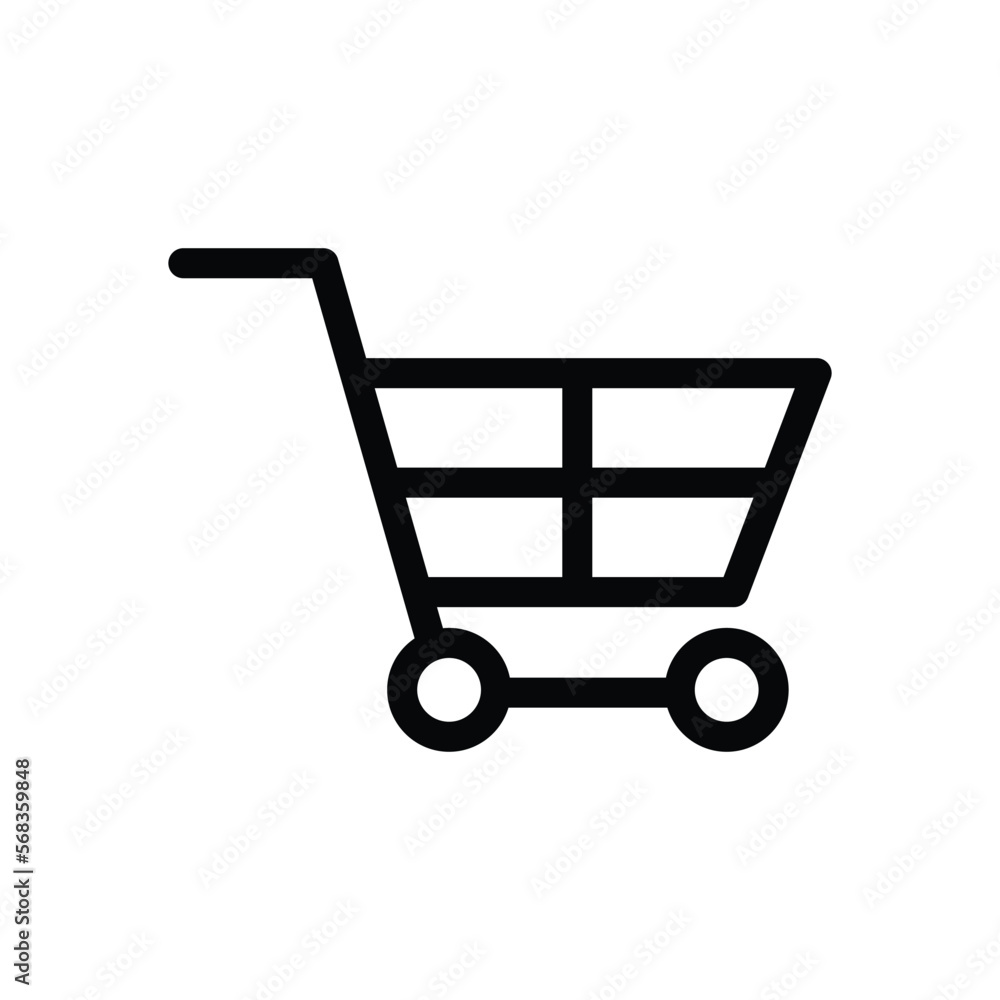 Trolley icon vector on trendy design Trolley icon vector on trendy design