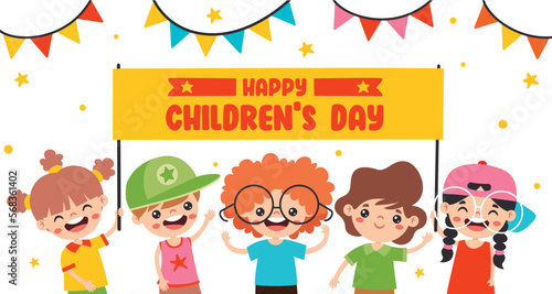 Template For Happy Children's Day