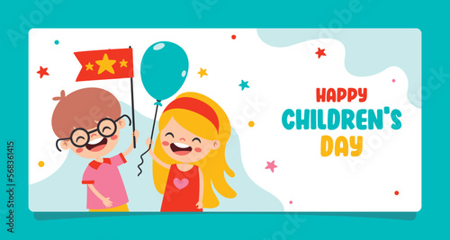 Template For Happy Children's Day