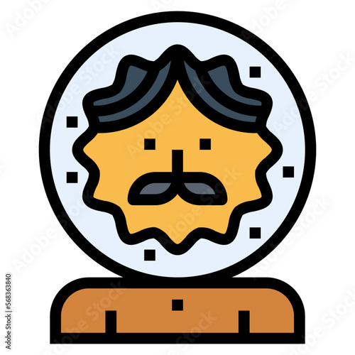 eskimo filled outline icon style