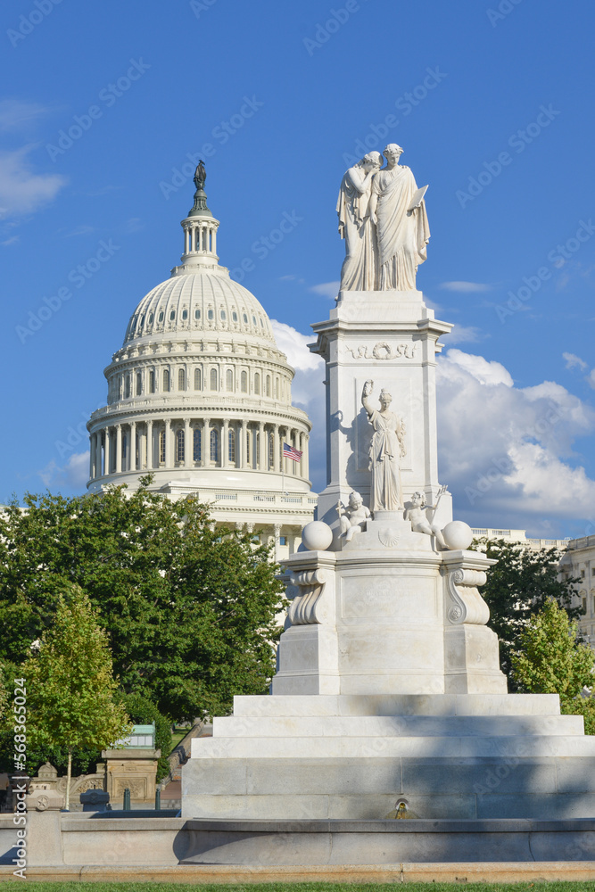 Capitol building west facade, Washington DC, United States	