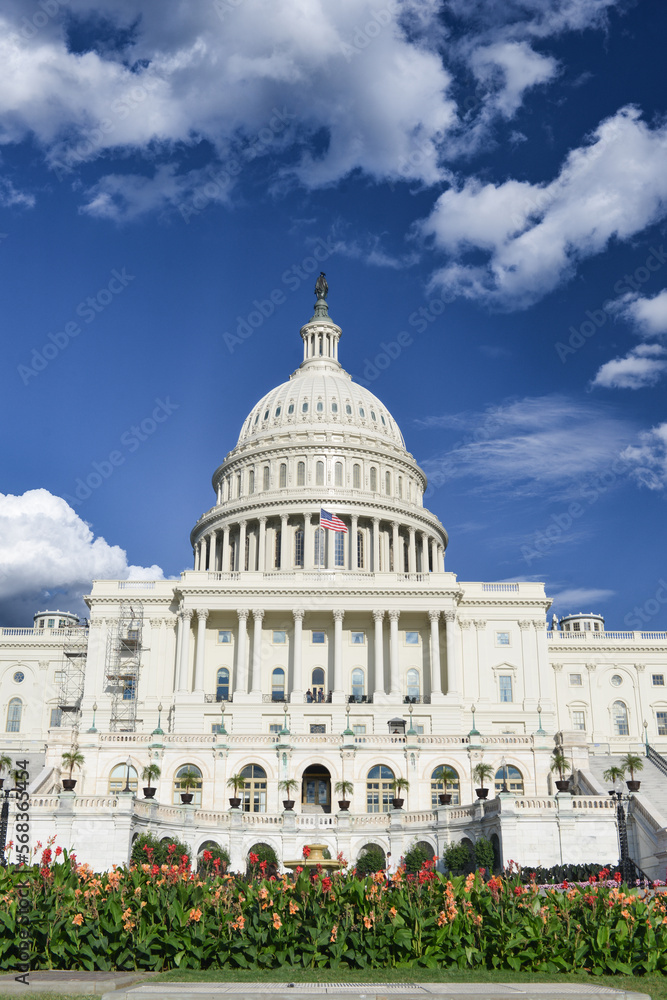 Capitol building west facade, Washington DC, United States	