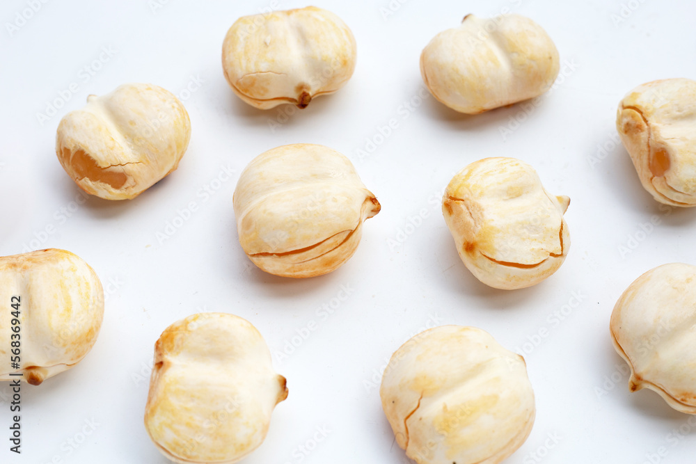 Fototapeta premium Toddy palm on white background.