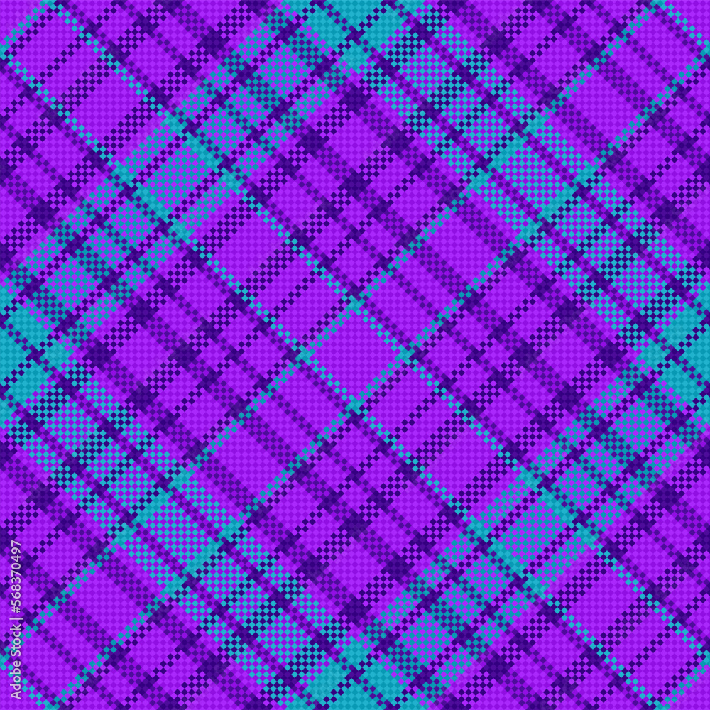 Obraz premium Vector plaid check. Texture seamless background. Tartan fabric pattern textile.