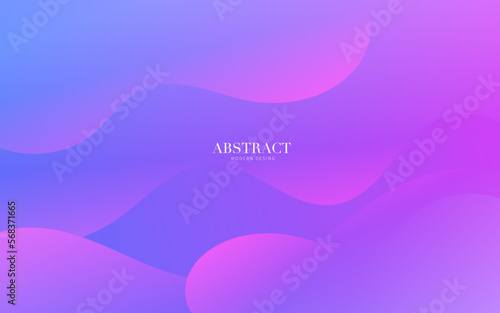 abstract background with waves  Purple banner