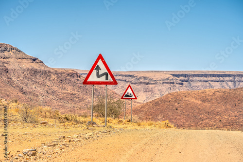 Tsaris Pass on the C19 road, Namibia photo