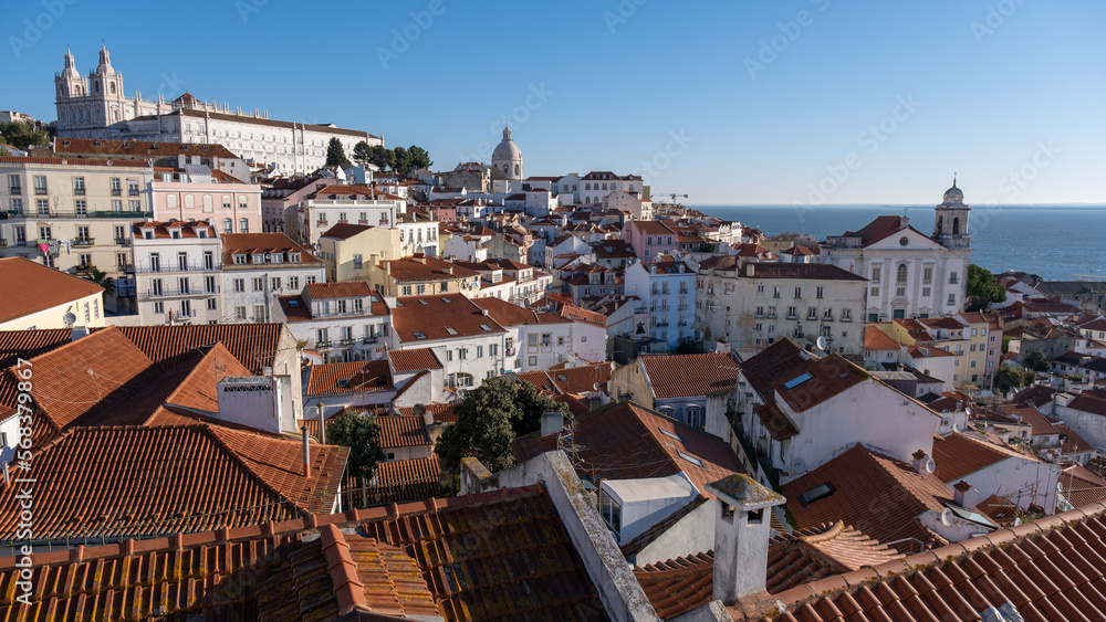 View of Lisbon's historic quarter