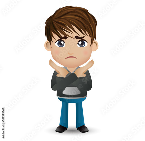People show a gesture no or stop