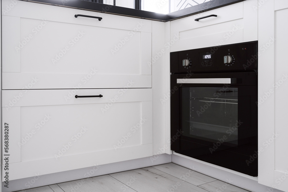 kitchen with household appliance and modern furniture cabinet kitchen with household appliance and modern furniture cabinet