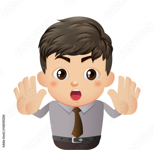 People show a gesture no or stop