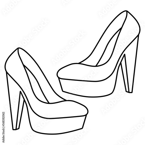 woman shoes icon. high heels