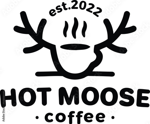 Moose coffee logo design