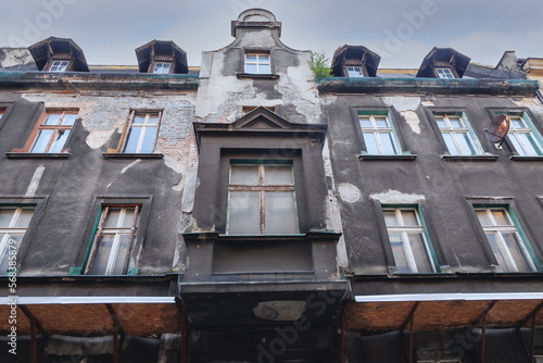 Tenement on Wodna Street in Katowice city, Silesia region of Poland photo